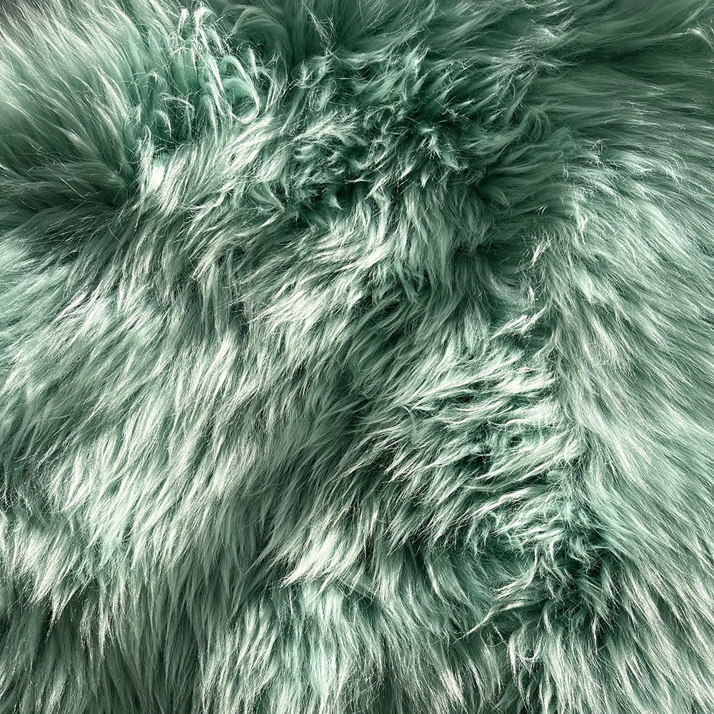 Cat Bed - NZ Sheepskin - Mint Green - Kim Skins