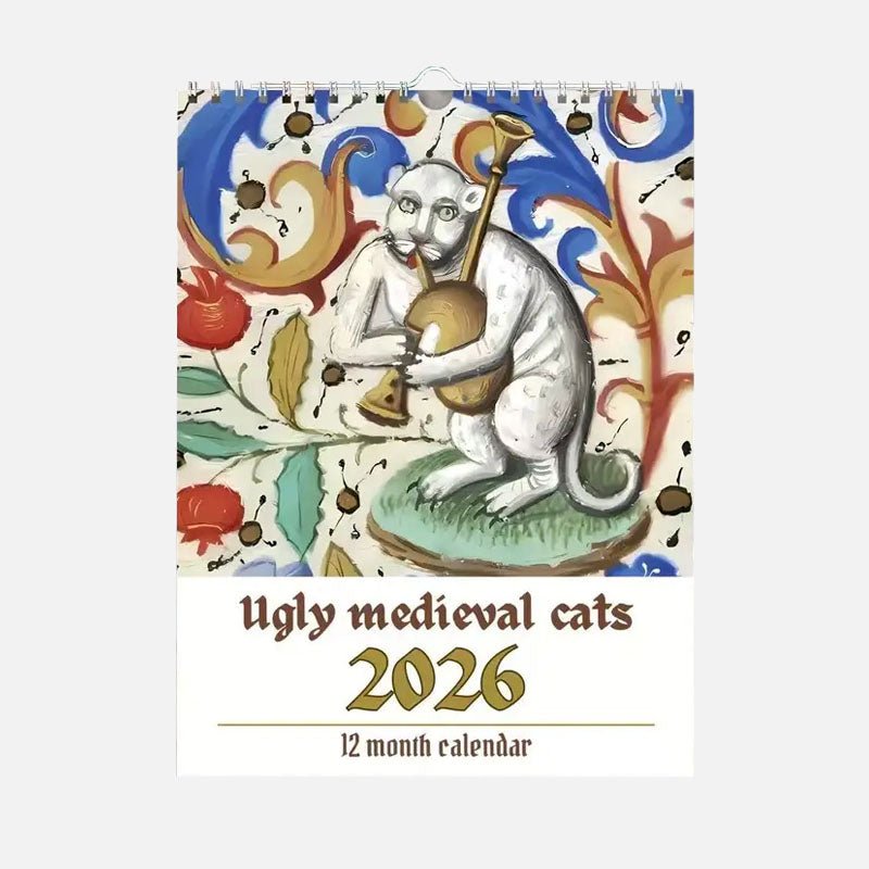 2026 Ugly Medieval Cats Calendar - Fang & Fur