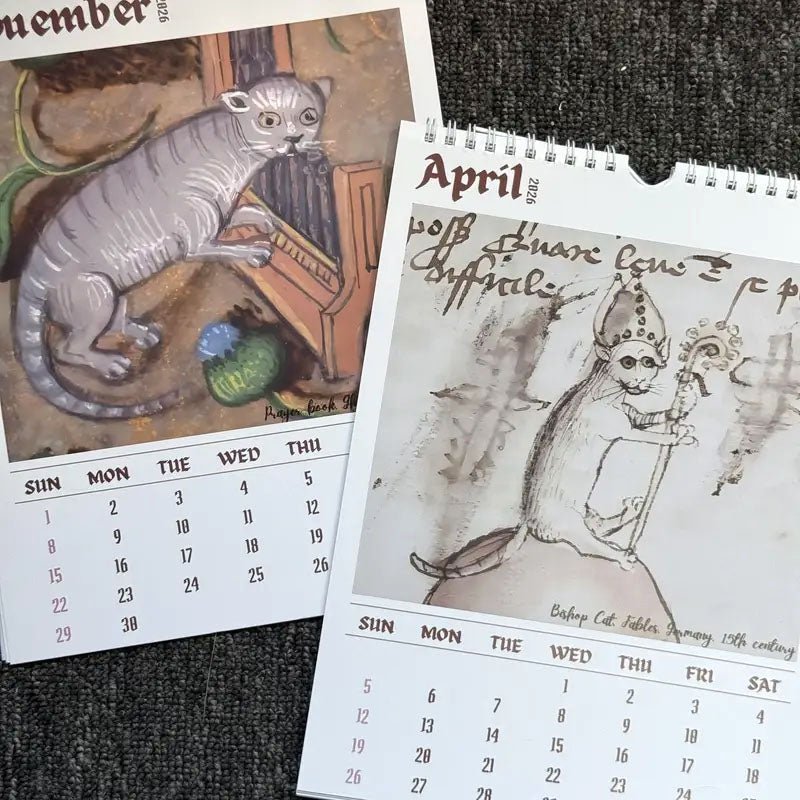 2026 Ugly Medieval Cats Calendar - Fang & Fur