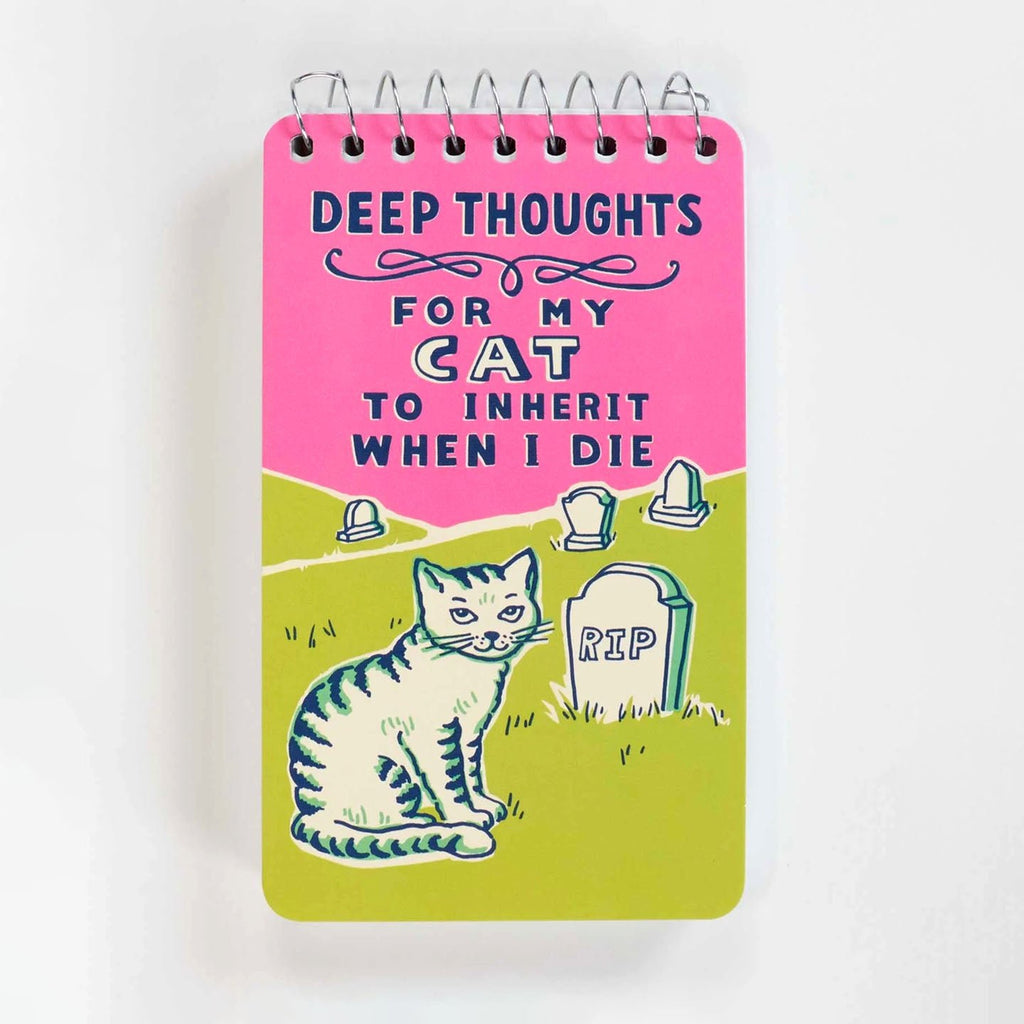 Cat Notebook - Deep Thoughts - Melric