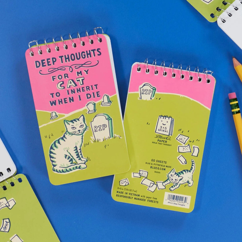 Cat Notebook - Deep Thoughts - Melric