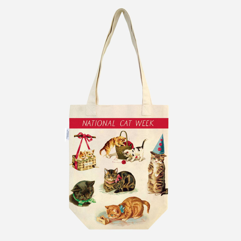 Cat Tote bag - Vintage Cats - Live Wires