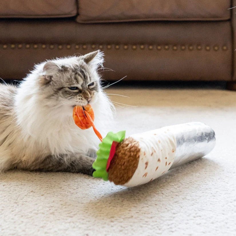 Catnip Kicker Toy - Shrimp Purrito - Liberty Pets