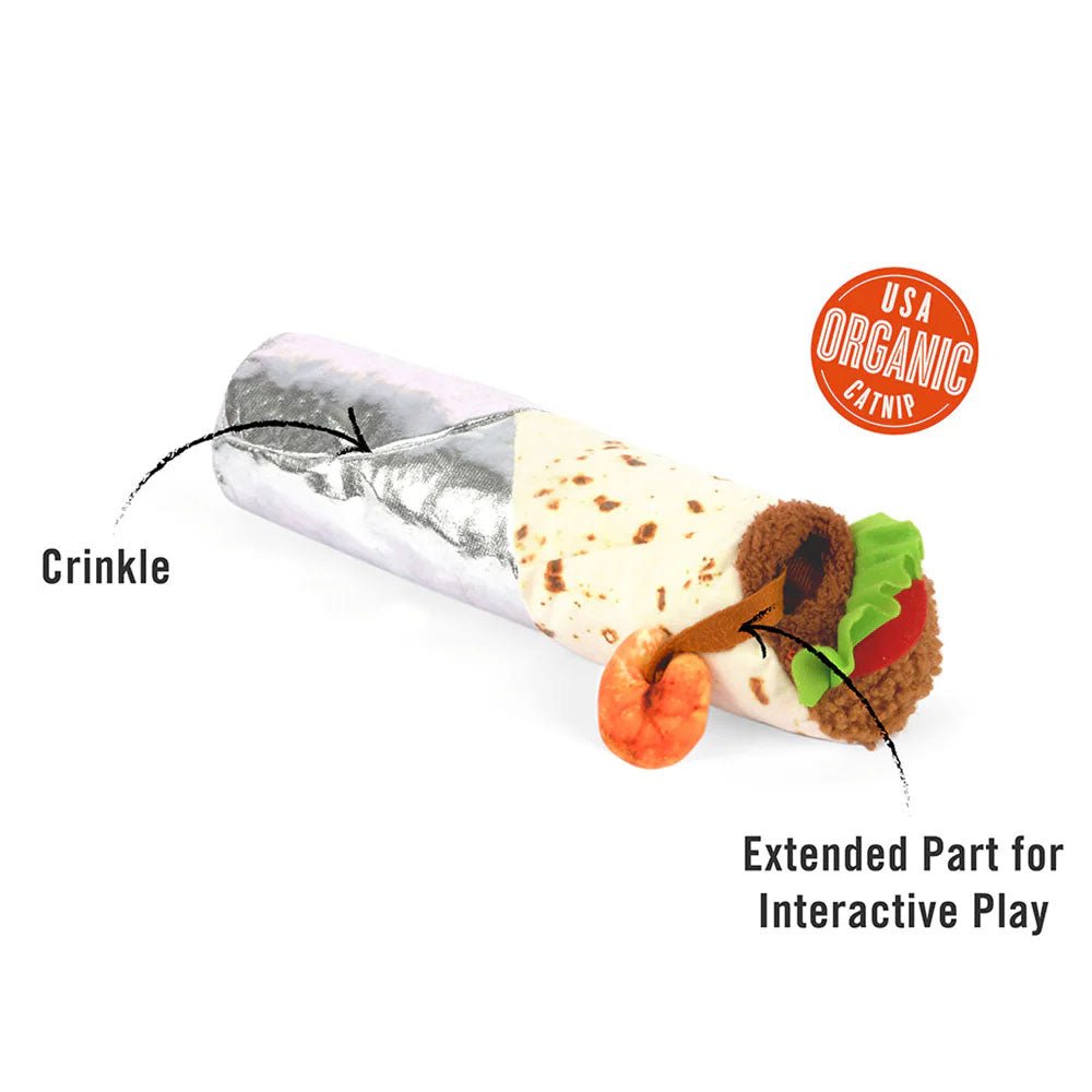 Catnip Kicker Toy - Shrimp Purrito - Liberty Pets