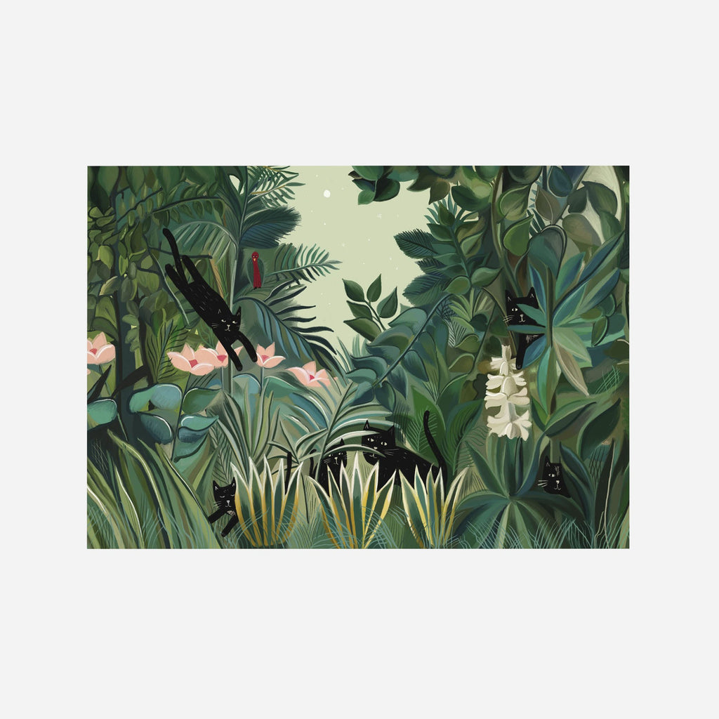 Cat Art Print - Jungle Cat - Vevoke