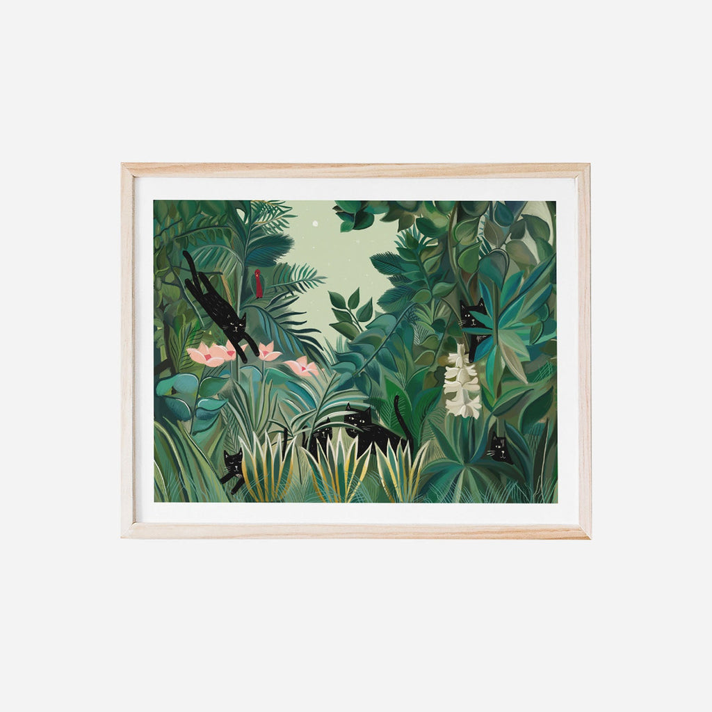 Cat Art Print - Jungle Cat - Vevoke