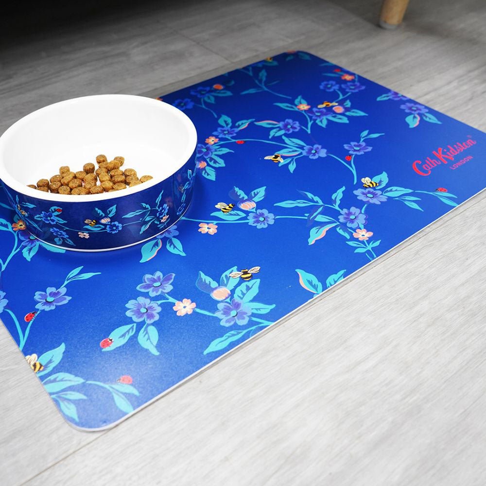 Cat Feeding Mat - Cath Kidston Greenwich Flowers - Vevoke