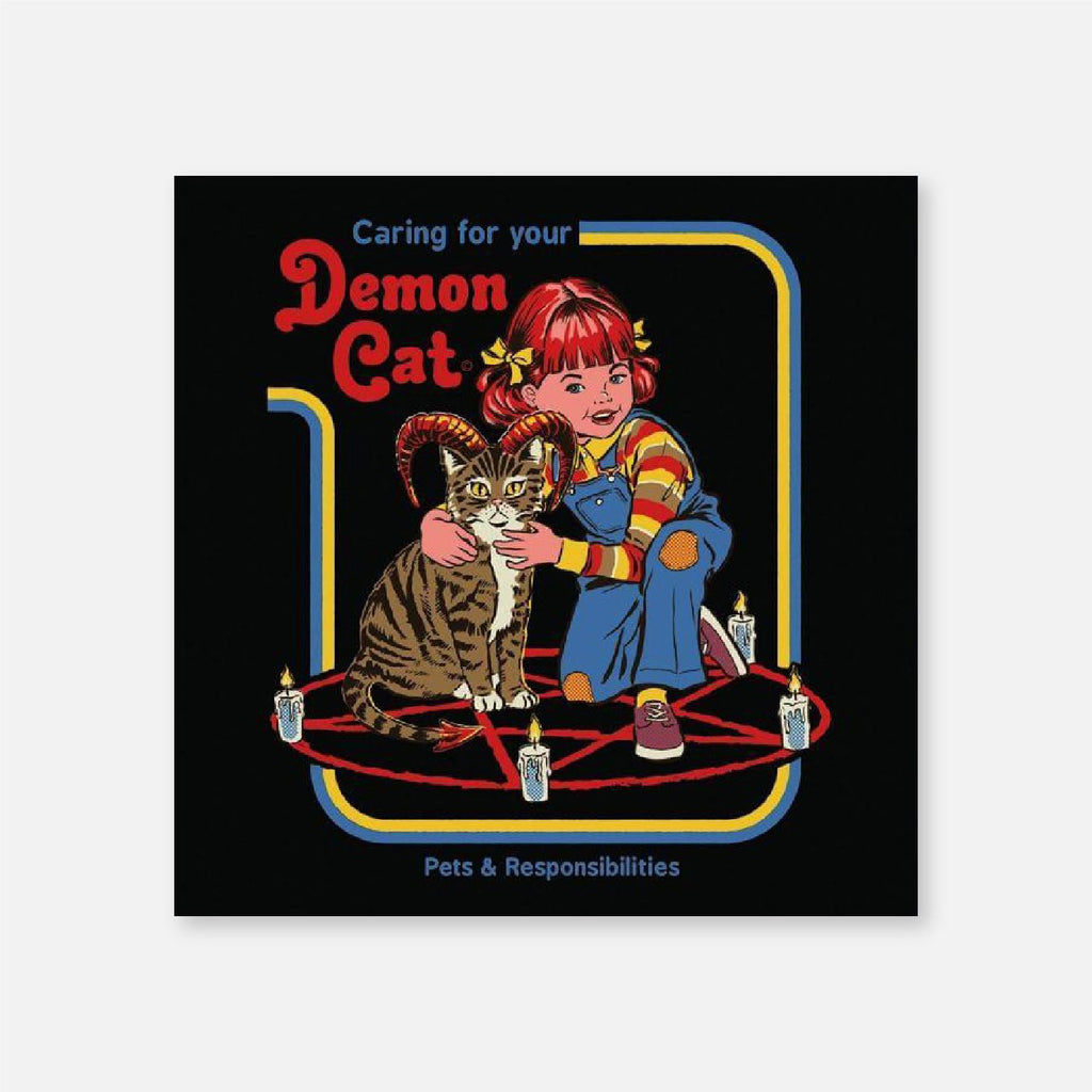 Cat Greeting Card - Demon Cat - Vevoke