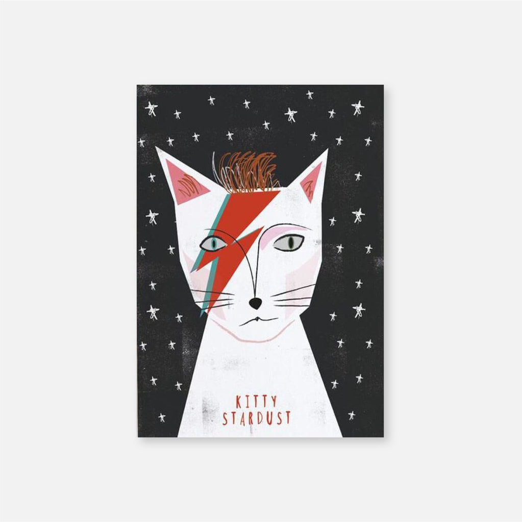 Cat Greeting Card - Kitty Stardust - Vevoke