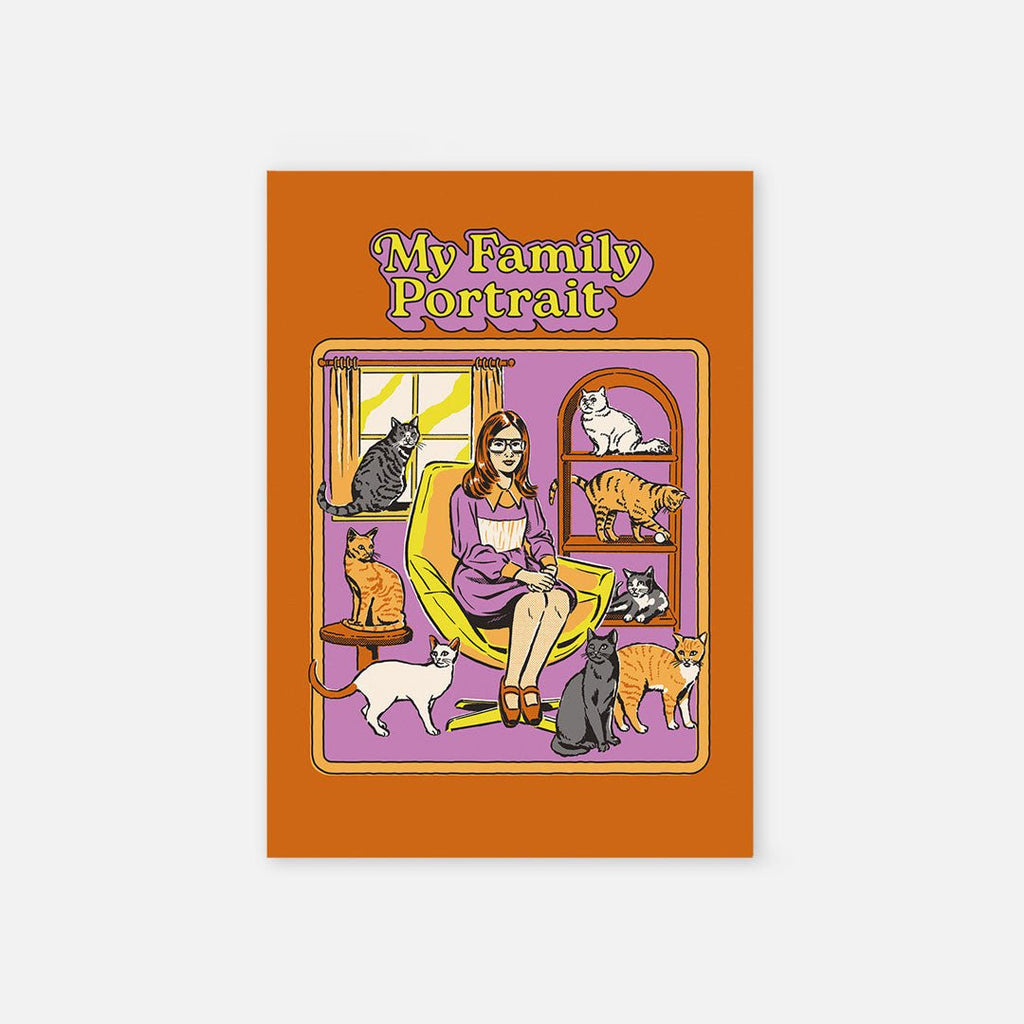 Cat Greeting Card - My Family Portrait - PDL / Book Reps