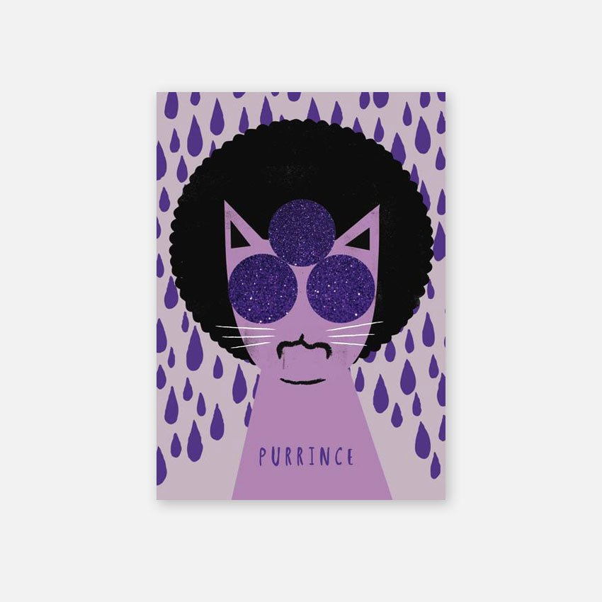 Cat Greeting Card - Purrince - Vevoke