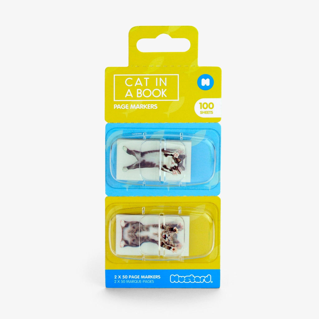 Cat Page Markers - Cat in a Book Set of 100 - William Valentine