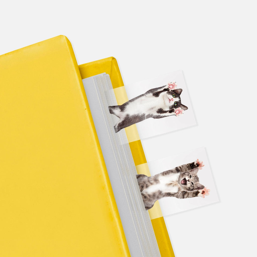 Cat Page Markers - Cat in a Book Set of 100 - William Valentine