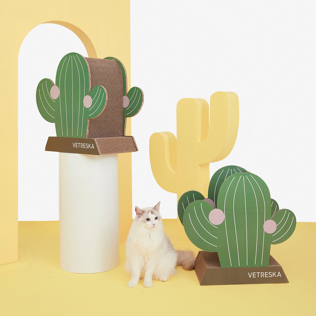 Cat Scratcher - Cardboard Cactus - Vetreska