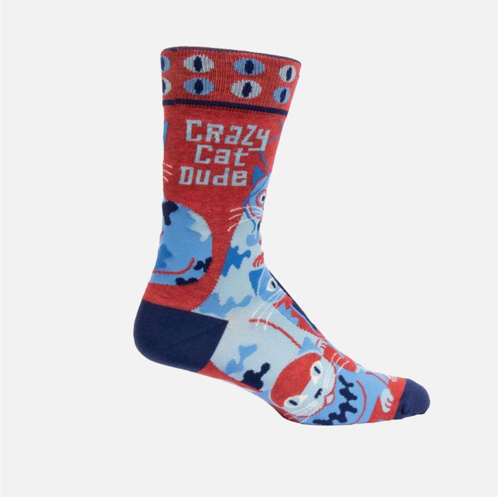 Cat Socks - Crazy Cat Dude - Men's - Melric