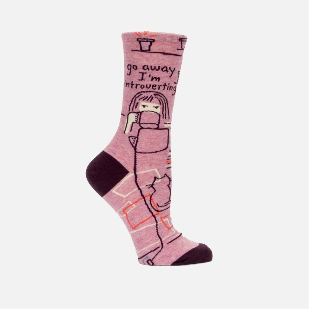 Cat Socks - Go Away I'm Introverting - Women's - Melric