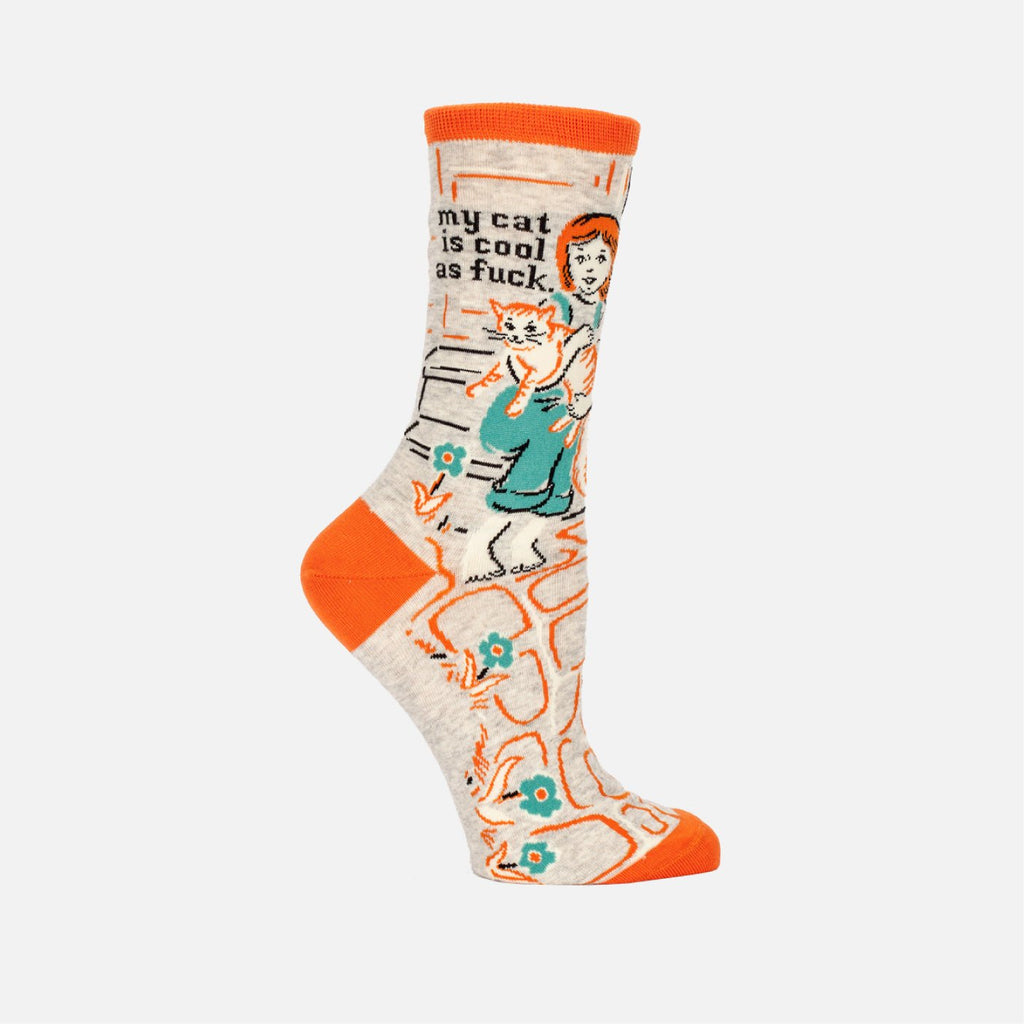 Cat Socks - My Cat is Cool as Fuck - Women's - Melric