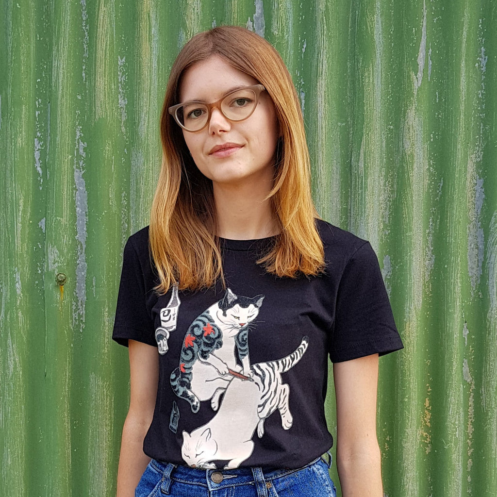 Cat T-shirt - Tebori Cats - Women’s - Monmon Cats