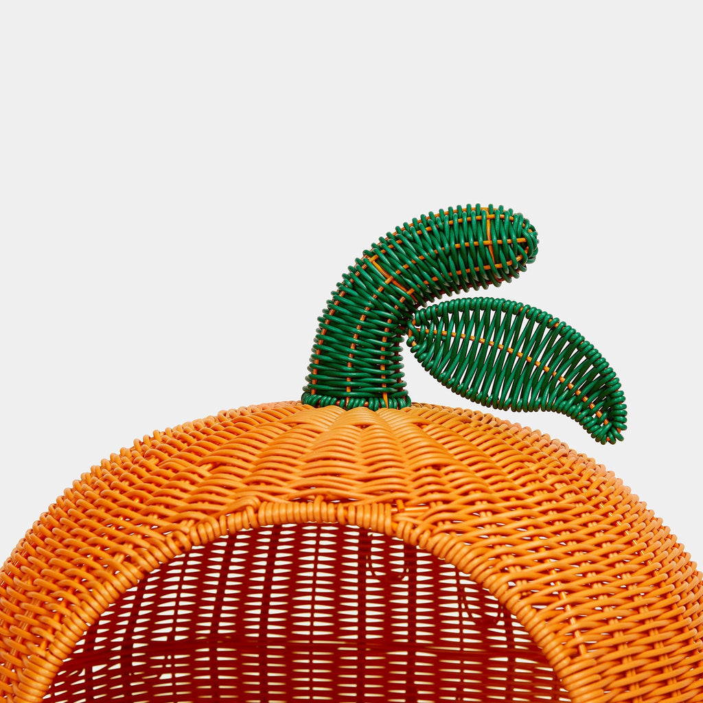 Rattan Cat Bed - Tangerine - Vetreska