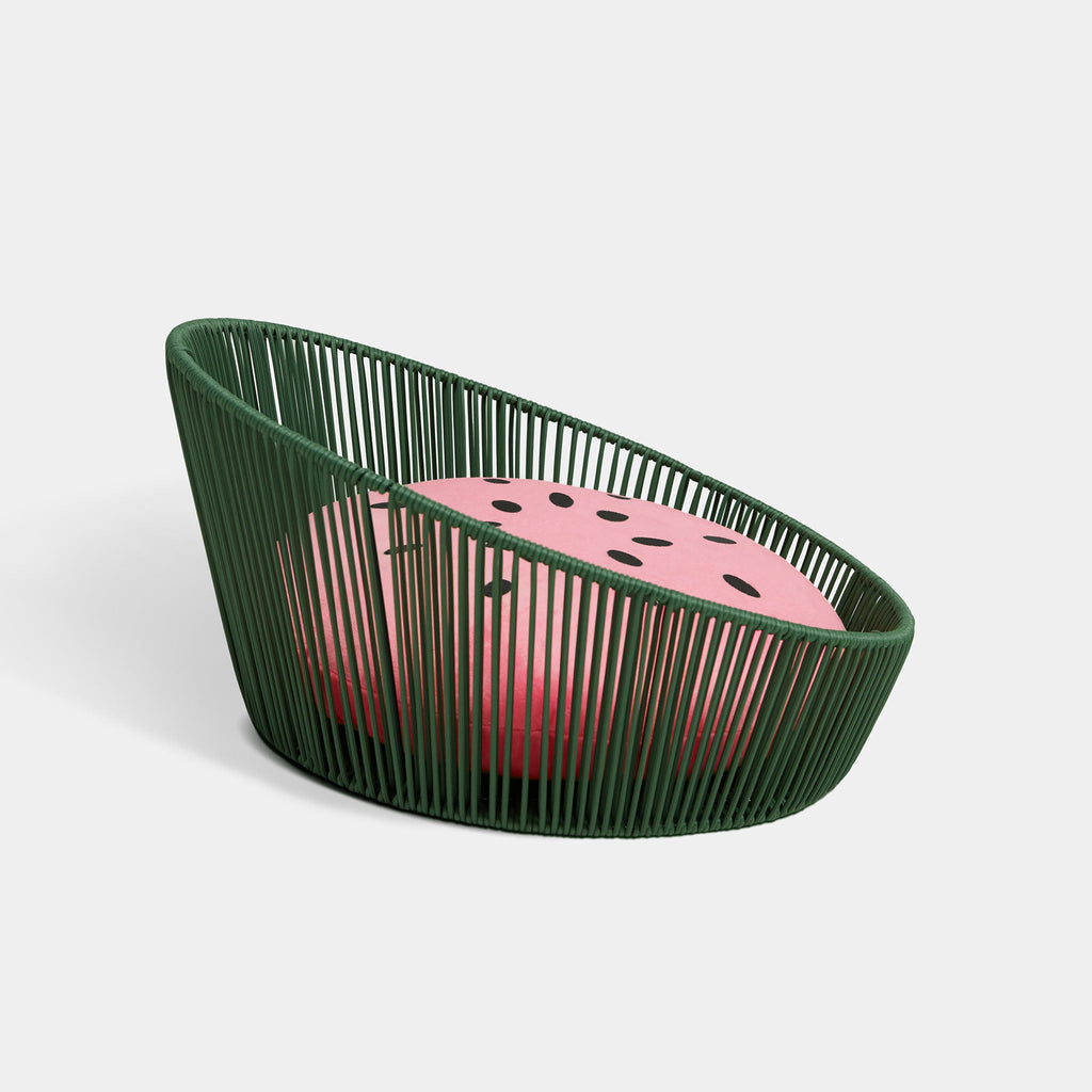 Rattan Cat Bed - Watermelon - Vetreska