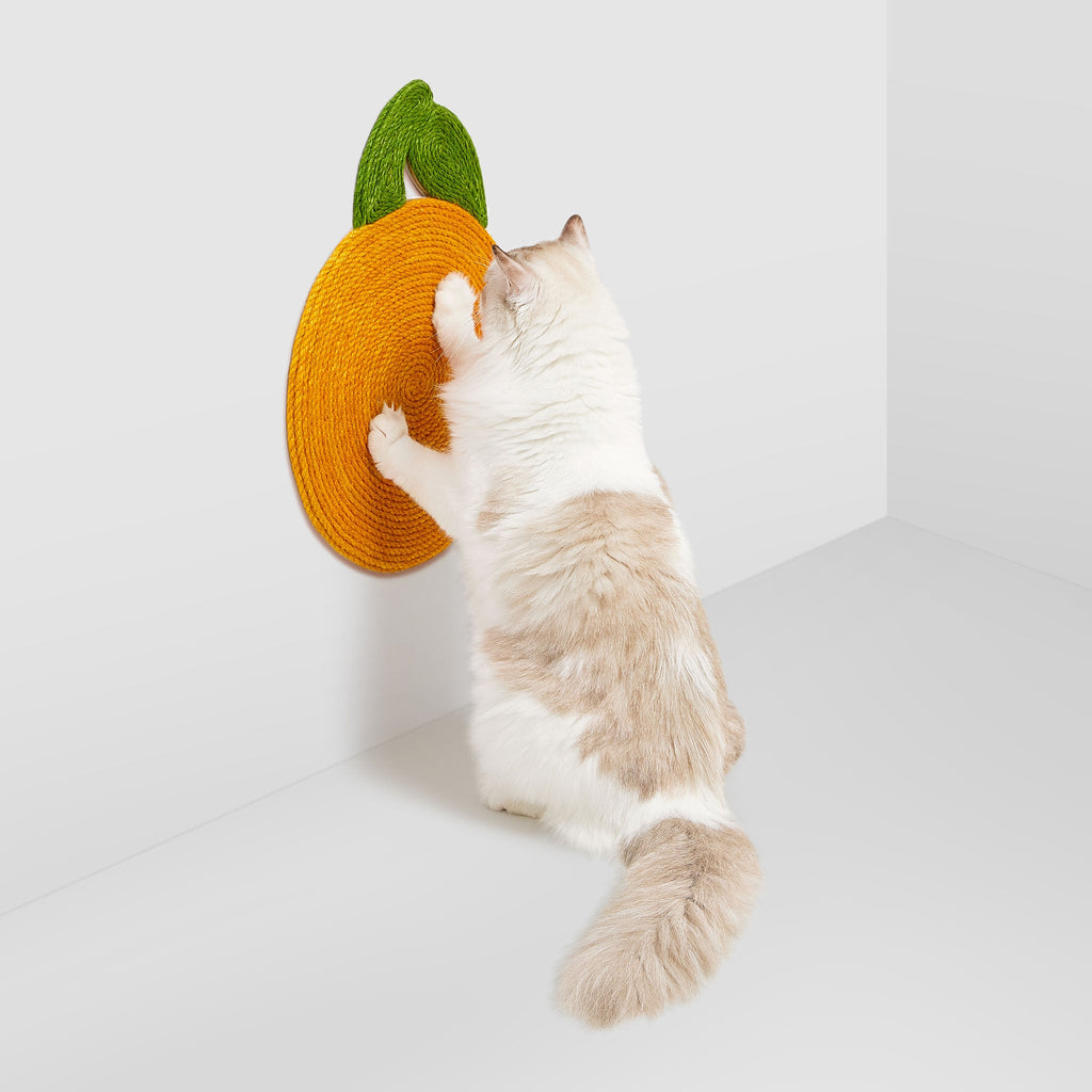 Wall & Floor Cat Scratcher - Tangerine - Vetreska