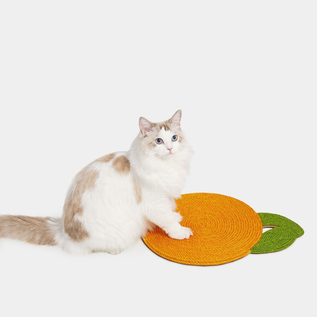 Wall & Floor Cat Scratcher - Tangerine - Vetreska